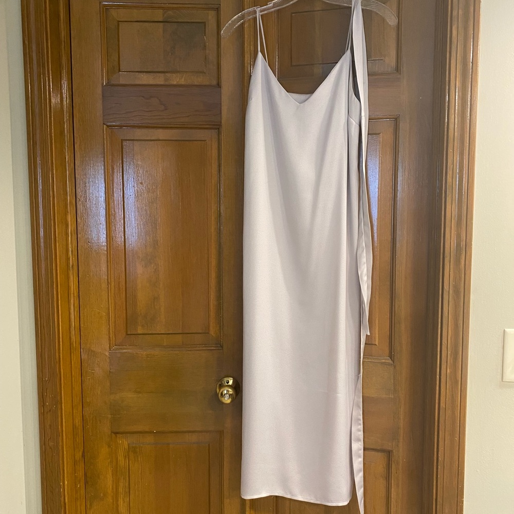 ASOS Silk Cream Slip Dress